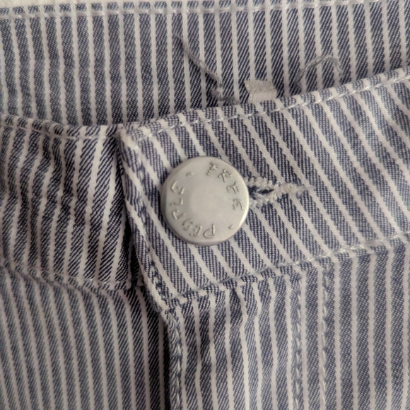 Free People Grey & White Pinstripe Pants - Picture 3 of 5